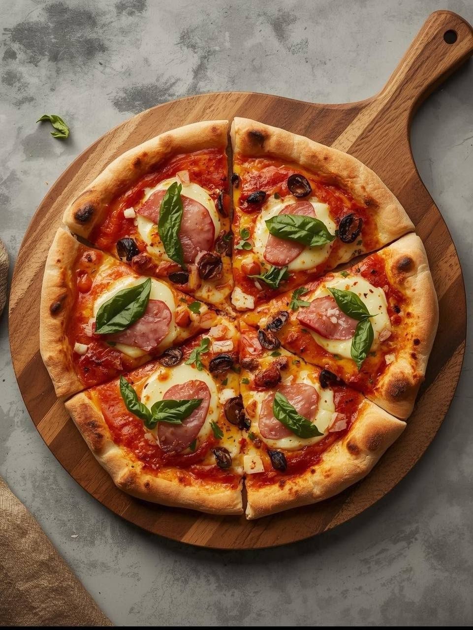 Ham & Mozzarella Pizza