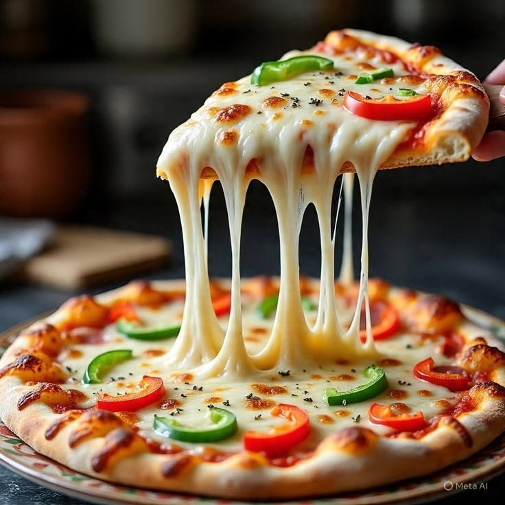 Cheesy Pepper Pizza